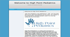 Desktop Screenshot of highpointpediatrics.com