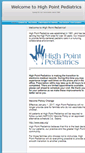 Mobile Screenshot of highpointpediatrics.com